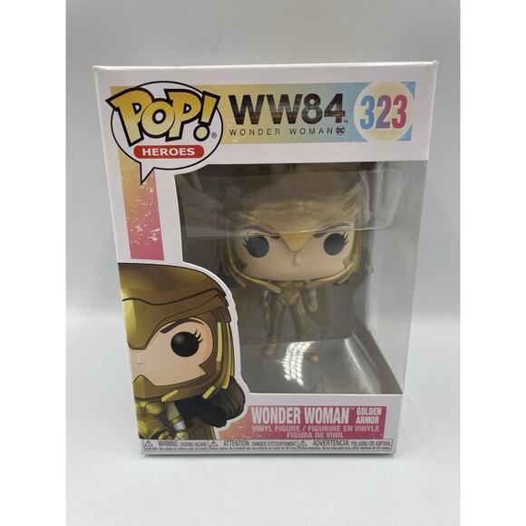 Wonder Woman WW84 Golden Armor Funko Pop DC Comics 330 New In Box - Picture 1 of 7